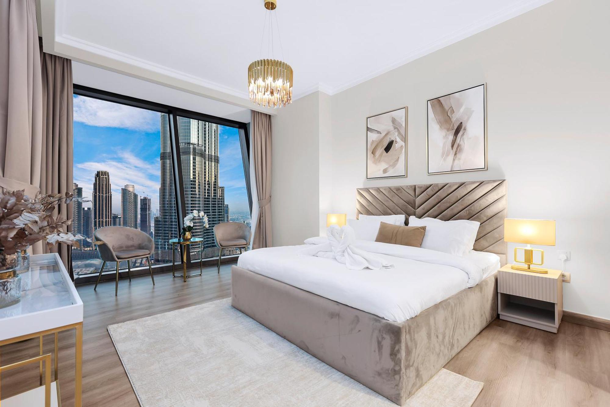 Appartement First Class 3br With Full Burj Khalifa And Fountain View Dubaï